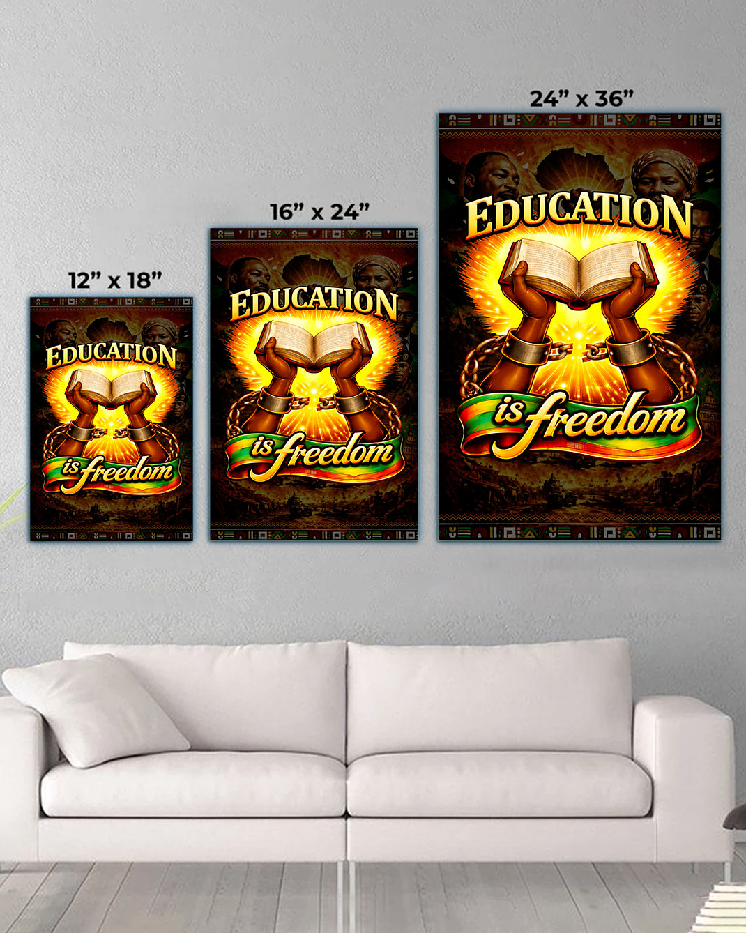 Education is Freedom - Empowerment for Black Voices - Poster/Canvas