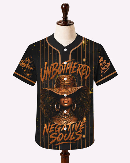 Unbothered by Native Souls – Black Pride Baseball Jersey, African American Heritage
