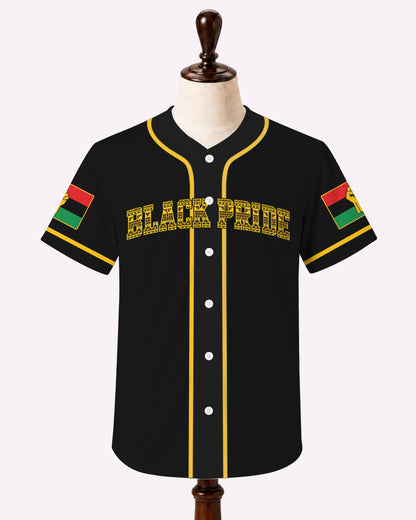 Black American Pride Baseball Jersey