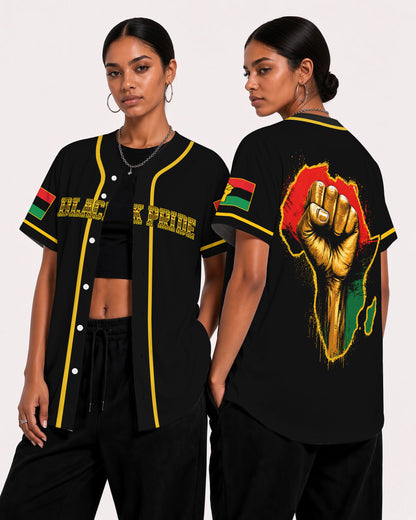 Black American Pride Baseball Jersey