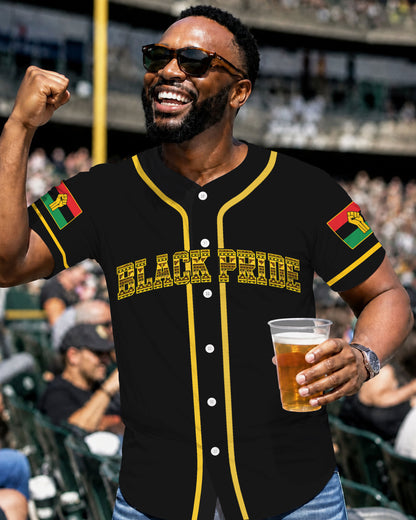 Black American Pride Baseball Jersey