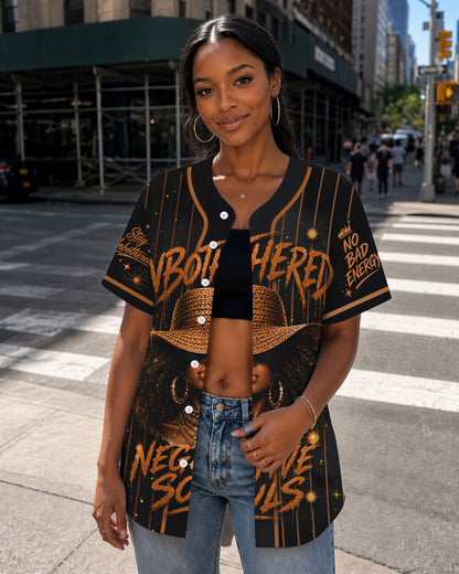 Unbothered by Native Souls – Black Pride Baseball Jersey, African American Heritage
