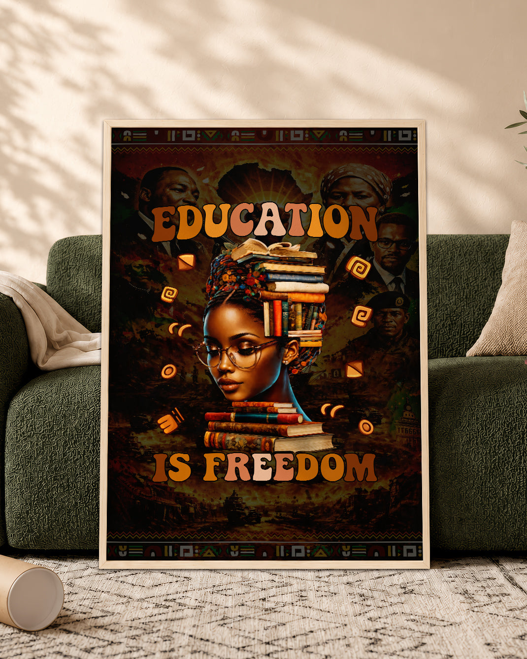 Education is Freedom Black Girl Magic & Equality - Poster/Canvas