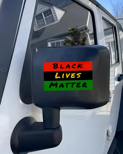 Black Lives Matter Flag Color Decal