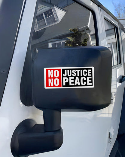 No Justice No Peace Decal