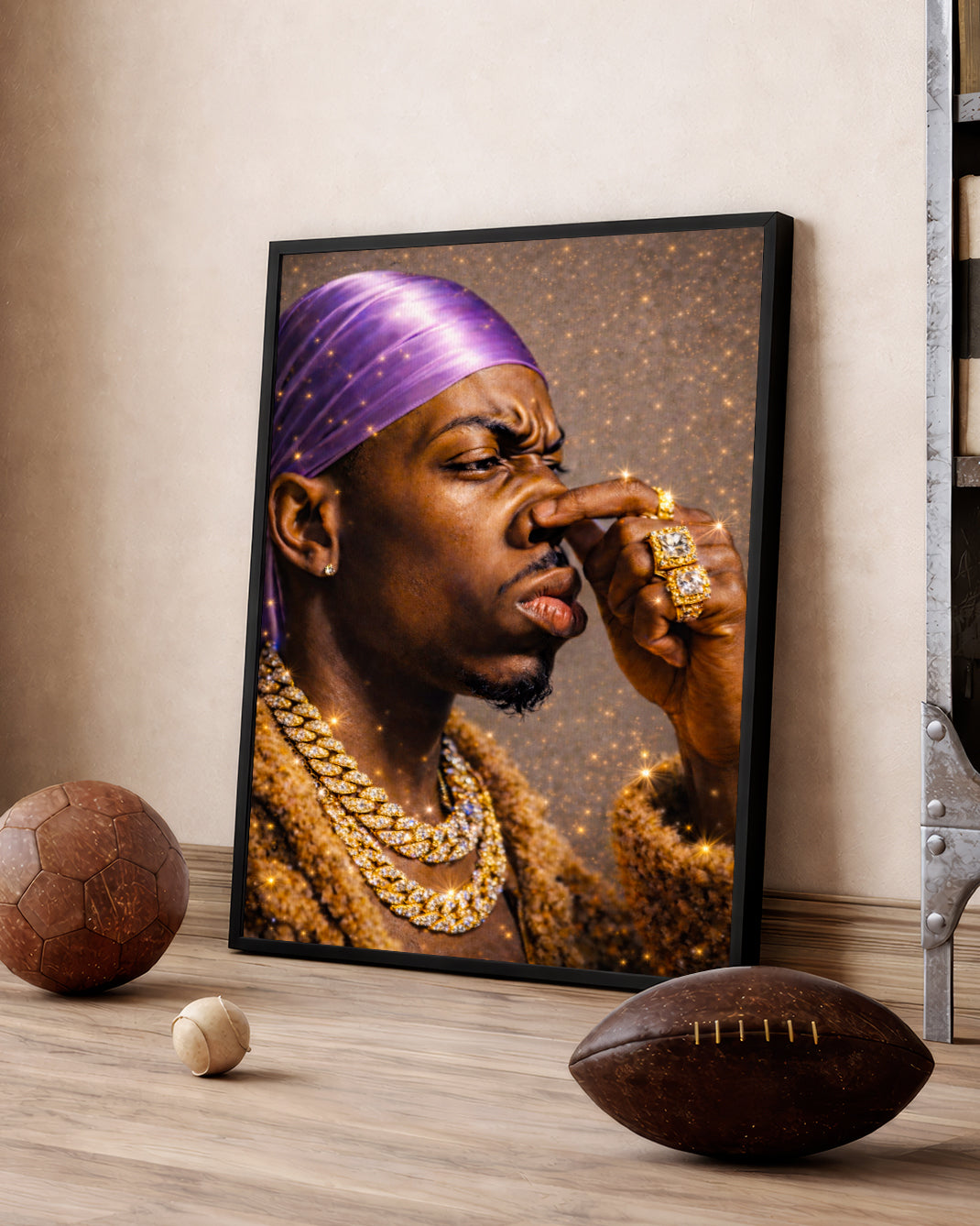 Black King - Strength, Style, and Confidence - Poster/Canvas