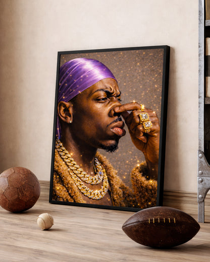 Black King - Strength, Style, and Confidence - Poster/Canvas