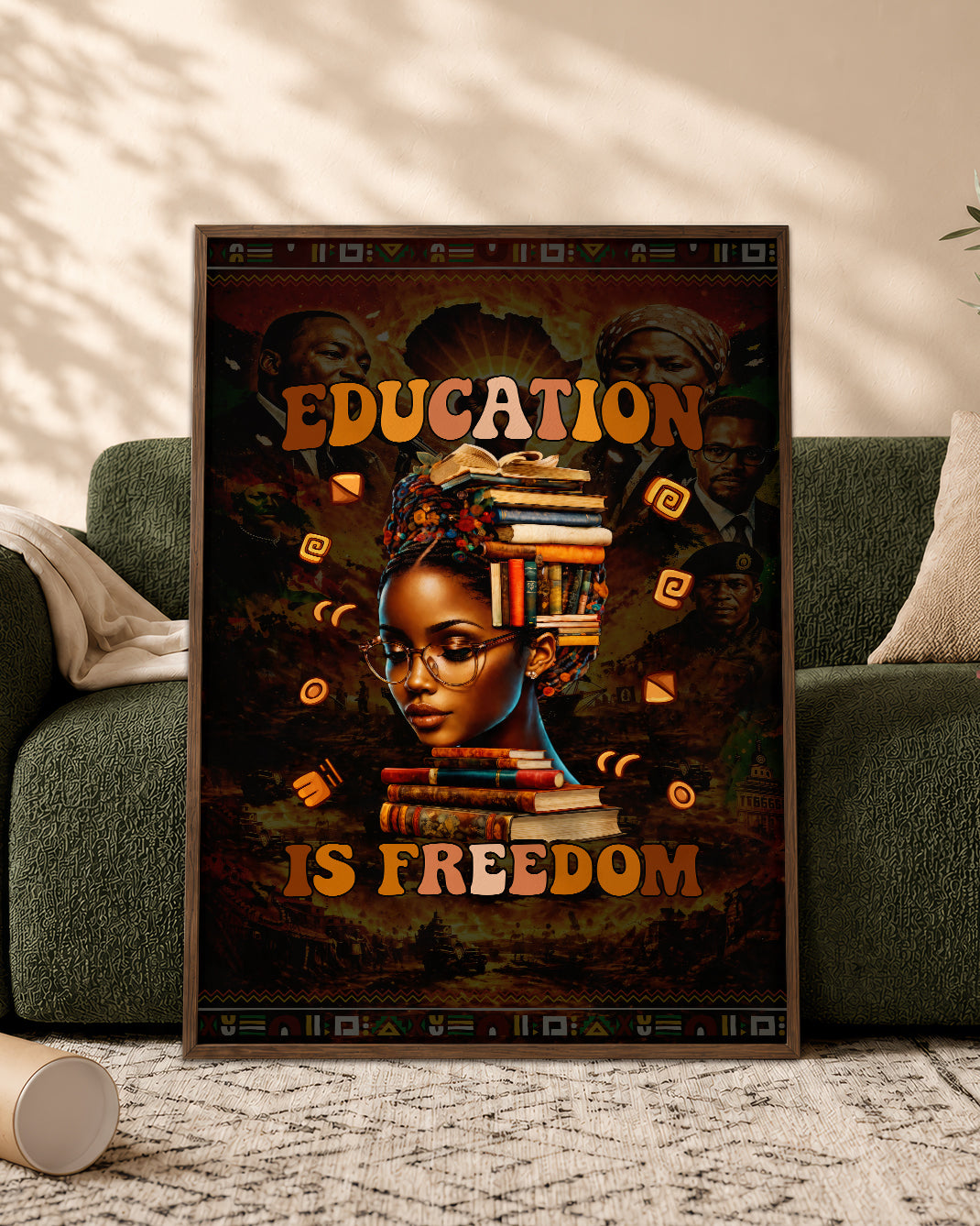 Education is Freedom Black Girl Magic & Equality - Poster/Canvas