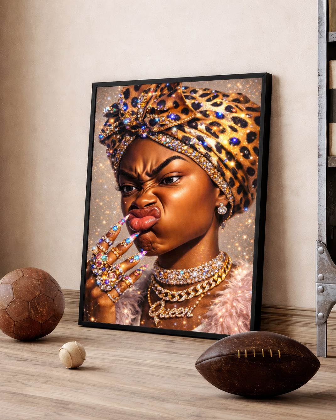 Queen of Black Excellence - Fierce, Confident, and Beautiful - Poster/Canvas