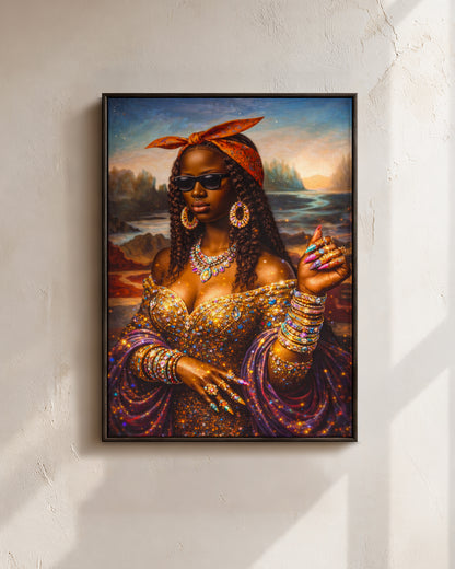 Black Queen - Empowerment, Beauty, and Elegance - Poster/Canvas