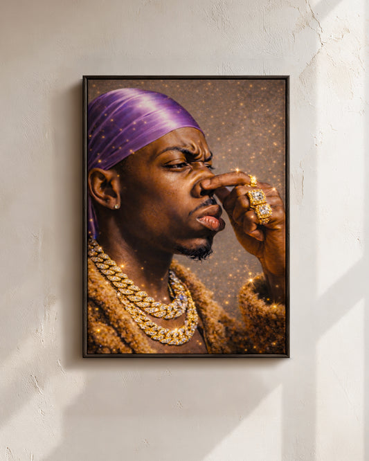 Black King - Strength, Style, and Confidence - Poster/Canvas