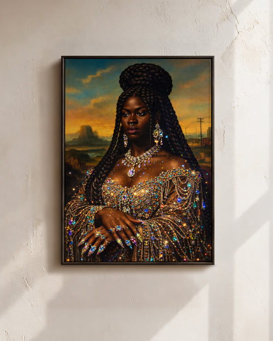 Radiant Black Queen - Empowerment, Elegance, and Legacy - Poster/Canvas