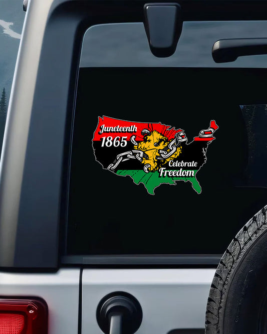 Juneteenth 1865 - Celebrate Freedom Decal
