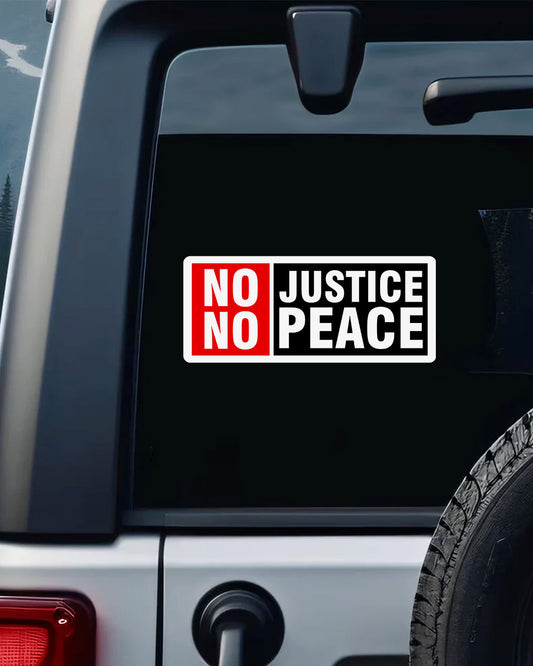 No Justice No Peace Decal
