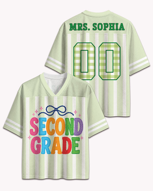 Black Teacher Graphic Shirt – Colorful Retro School Jersey