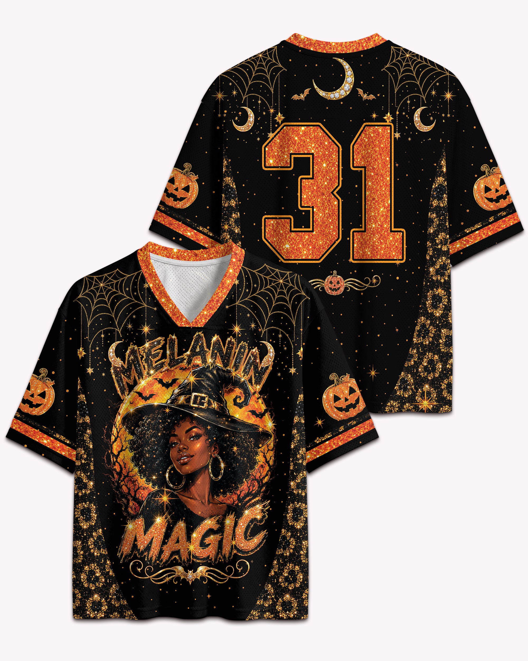 Black Culture Halloween 31 Football Jersey – Spooky Season Streetwear