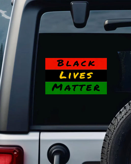 Black Lives Matter Flag Color Decal