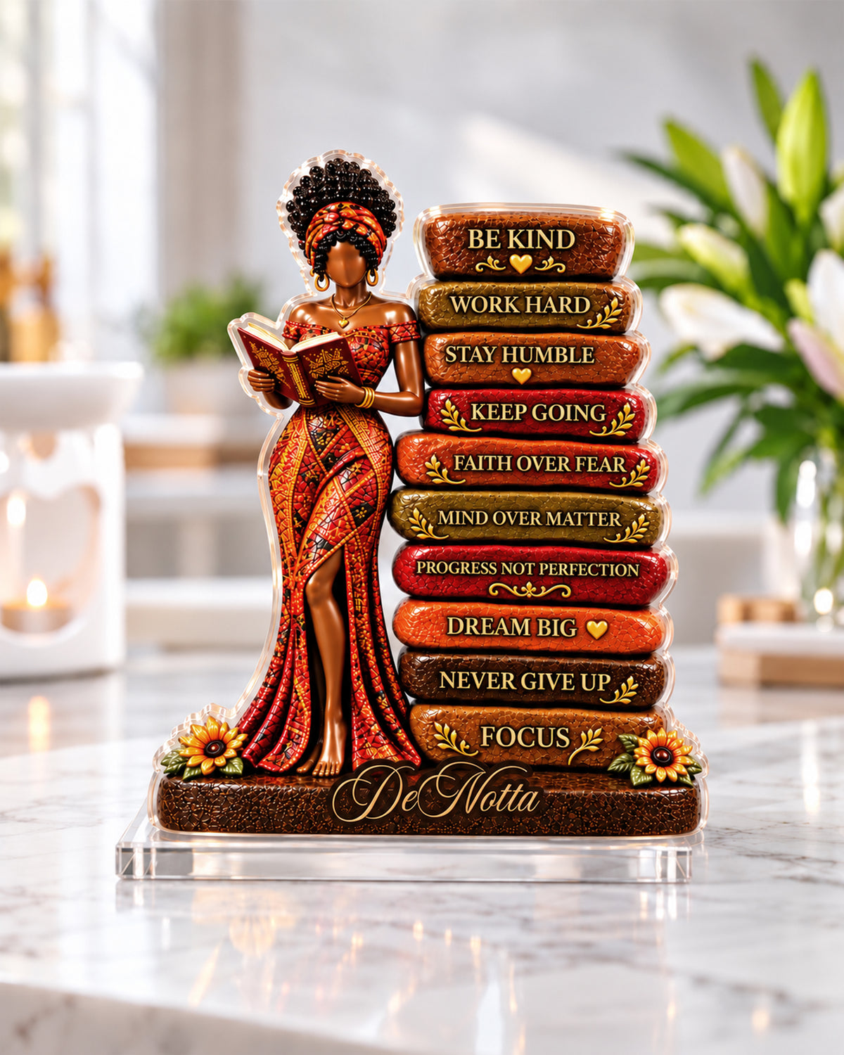 Personalized Black Girl Affirmations Acrylic Plaque