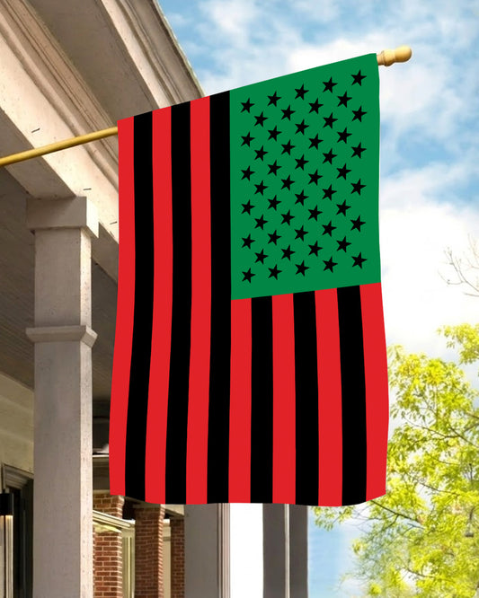 Black American Flag Pan African Colors