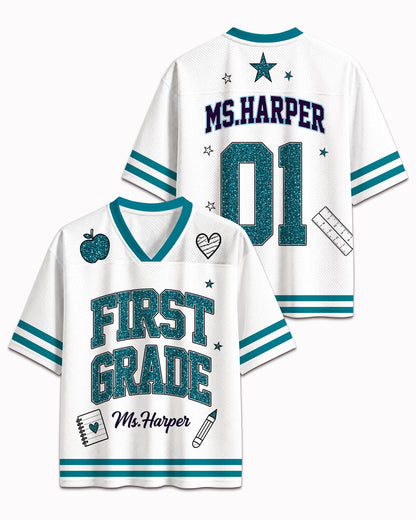 Personalized Teacher Football Jersey – Custom Name & Number Game Day Shirt