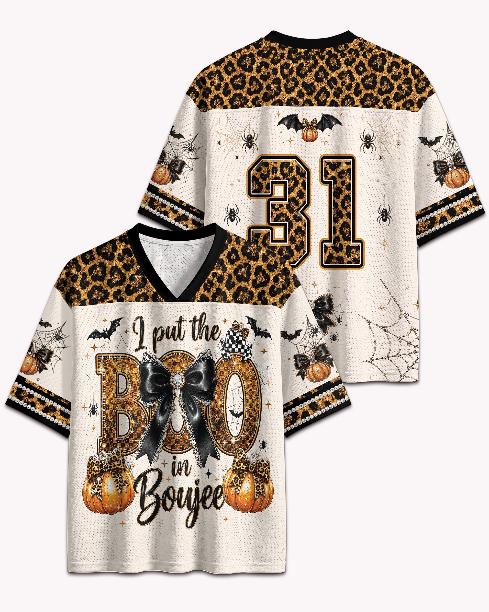Black Culture Boo In Boujee Football Jersey – Halloween Game Day Streetwear