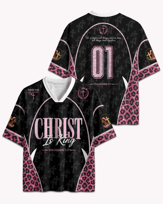 Black Jesus Christ Is King Football Jersey – Christian Faith Streetwear