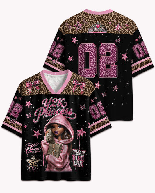 Black Girl Magic Y2K Princess Football Jersey – Pink Boss Vibes
