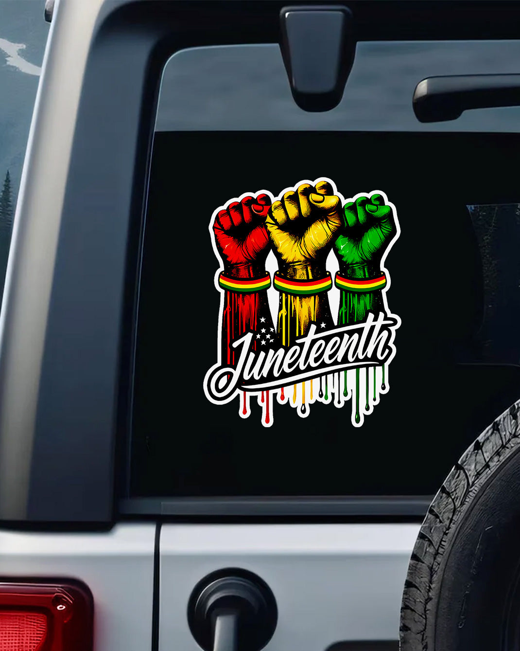 Juneteenth Fist - Freedom, Unity, and Black Power Decal