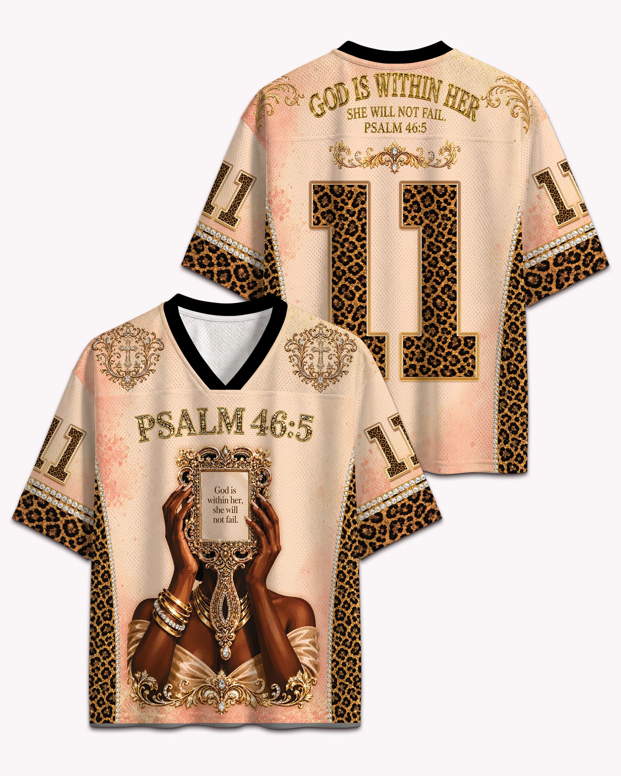Psalm 46:5 Faith Football Jersey – God Within Her Streetwear