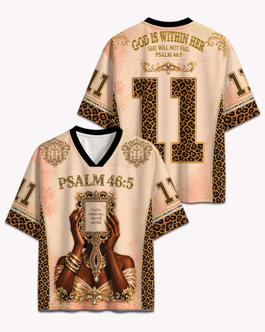Psalm 46:5 Faith Football Jersey – God Within Her Streetwear