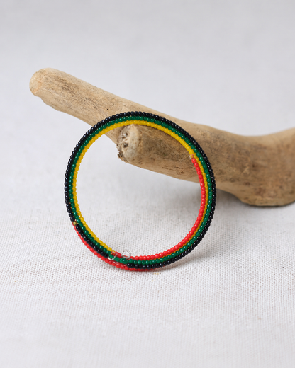 Black Pride Beaded Bracelet – Pan-African Inspired Handmade Bracelet