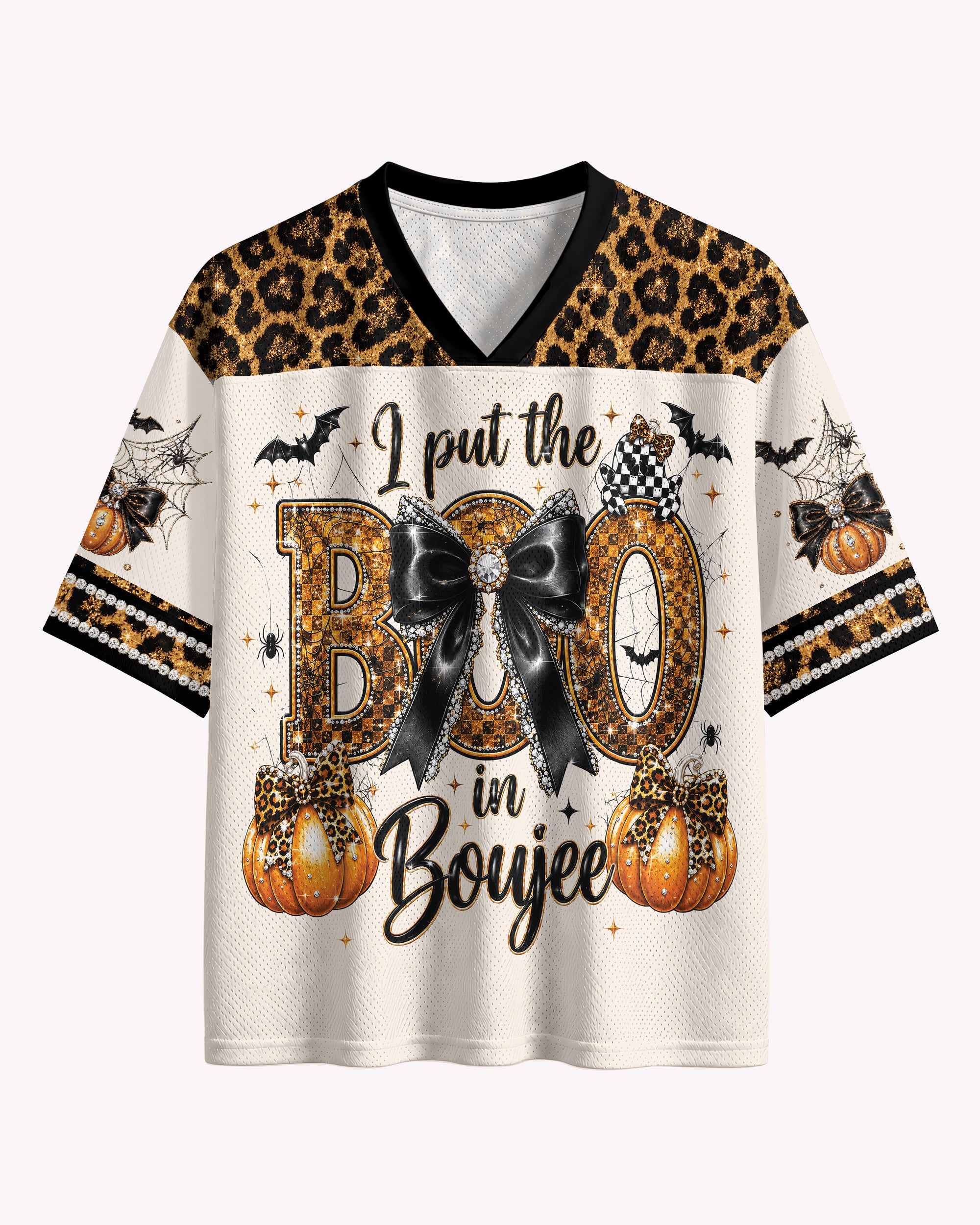 Black Culture Boo In Boujee Football Jersey – Halloween Game Day Streetwear