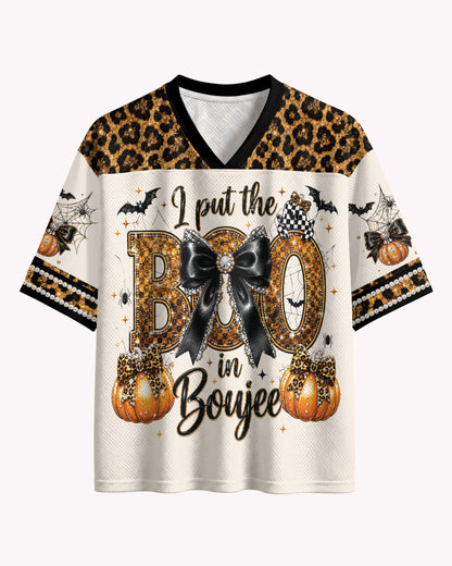 Black Culture Boo In Boujee Football Jersey – Halloween Game Day Streetwear