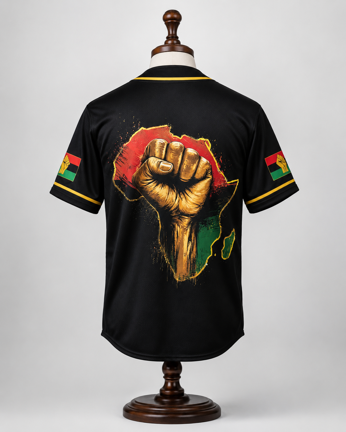 Black American Pride Baseball Jersey