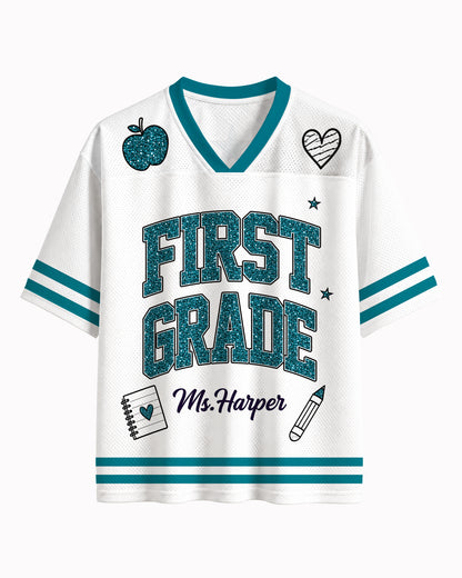 Personalized Teacher Football Jersey – Custom Name & Number Game Day Shirt