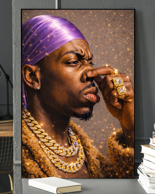 Black King - Strength, Style, and Confidence - Poster/Canvas