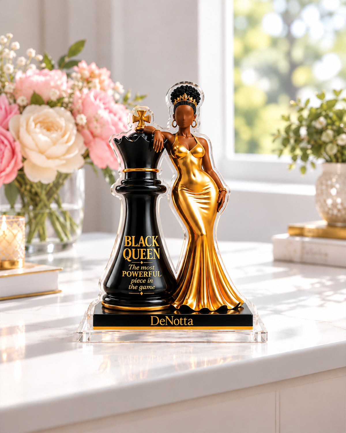 I Am A Black Queen Custom Chess Acrylic Plaque
