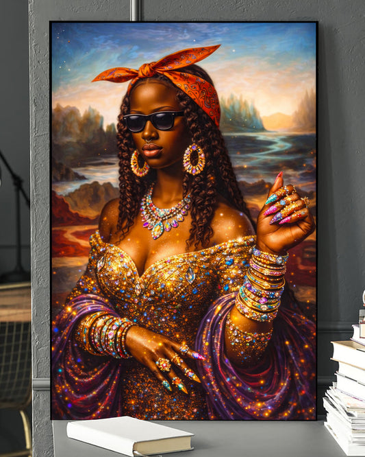 Black Queen - Empowerment, Beauty, and Elegance - Poster/Canvas