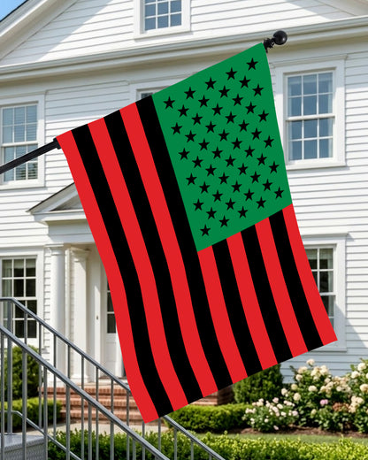 Black American Flag Pan African Colors