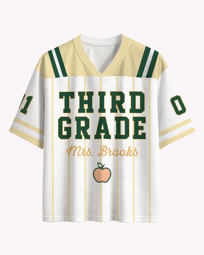 Black Woman Teacher Jersey – Vintage School Spirit Shirt