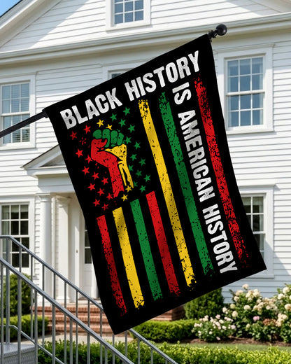 Black History Is American History Flag