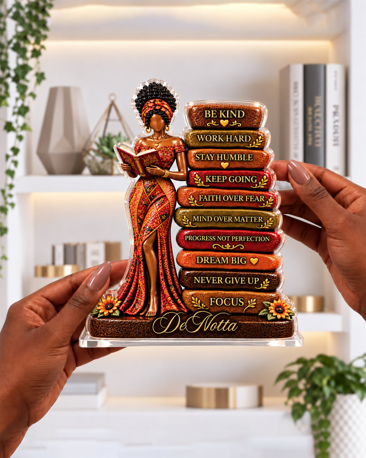 Personalized Black Girl Affirmations Acrylic Plaque