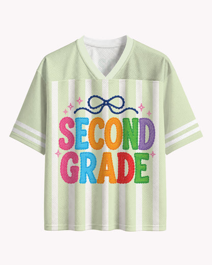 Black Teacher Graphic Shirt – Colorful Retro School Jersey