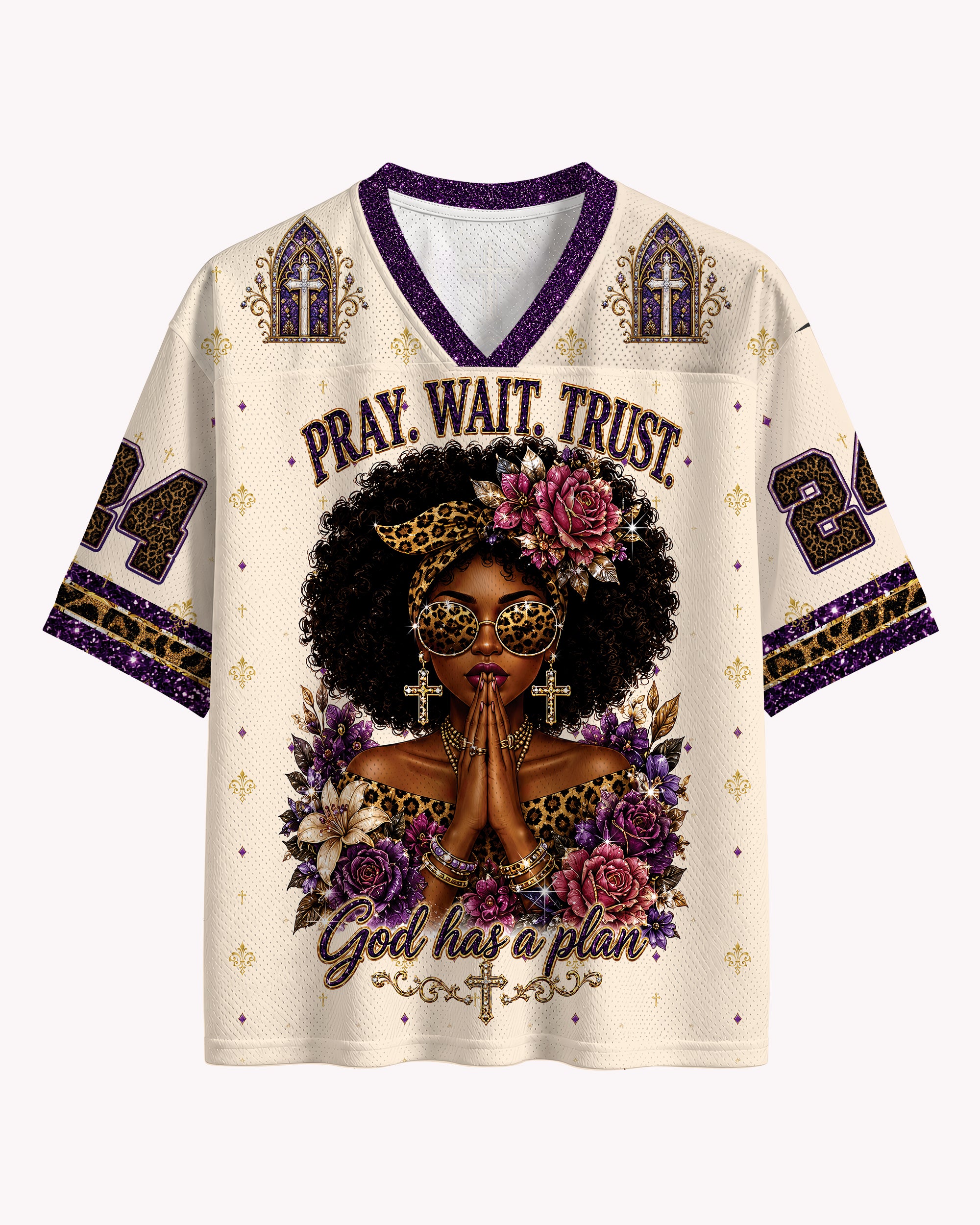 Black Christian Faith Football Jersey – God Don’t Play About Me