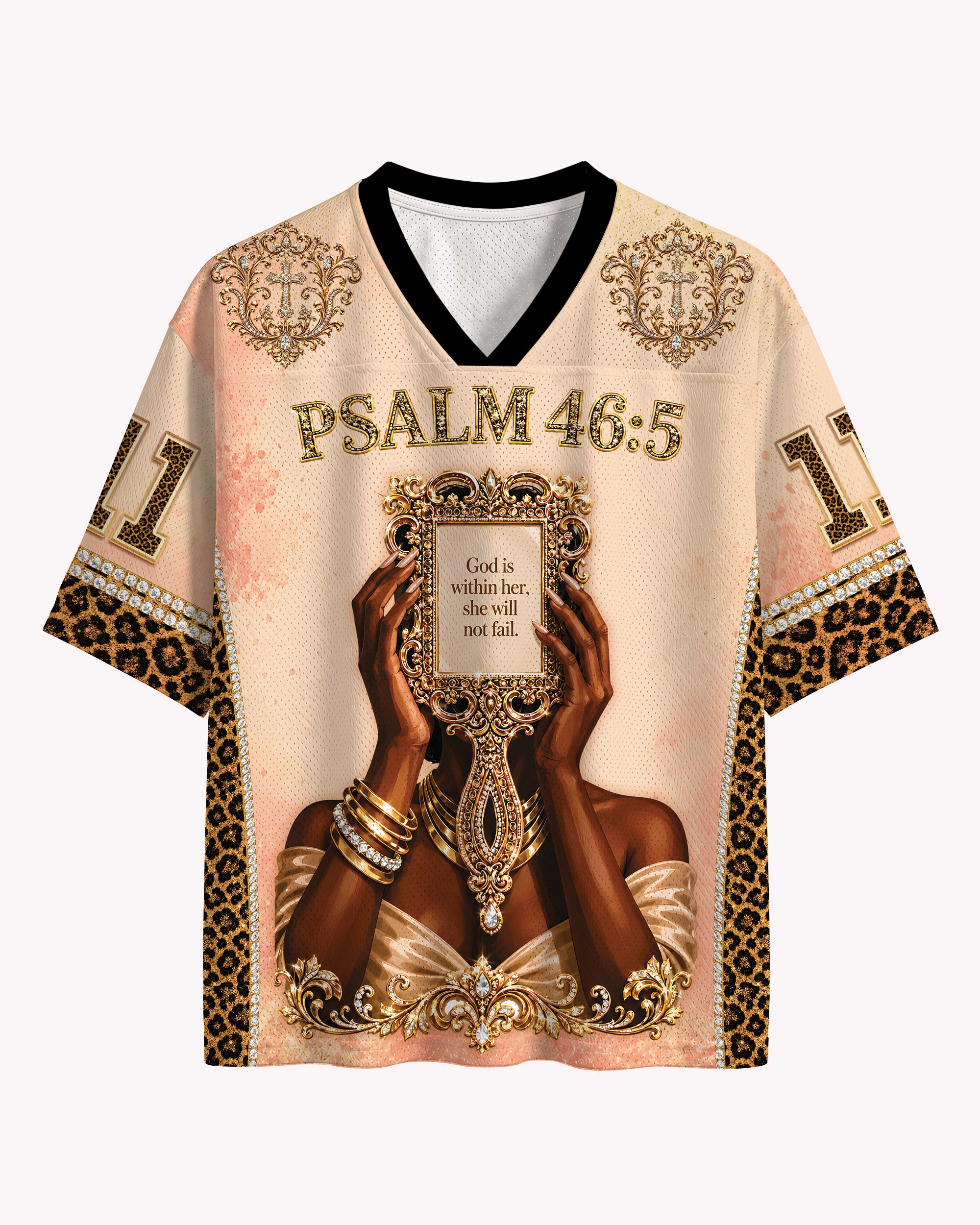 Psalm 46:5 Faith Football Jersey – God Within Her Streetwear