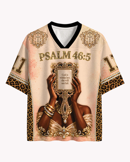 Psalm 46:5 Faith Football Jersey – God Within Her Streetwear