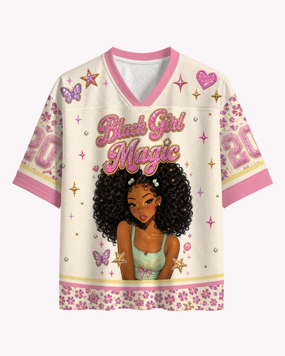 Black Girl Magic Football Jersey – Black Women Empowerment Graphic Sportswear