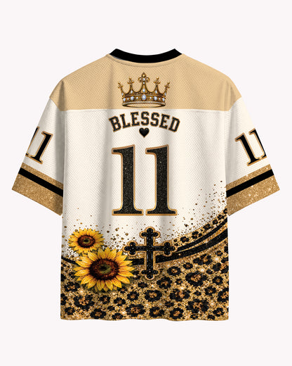 Black Faith God Don’t Play About Me Football Jersey – Christian Streetwear