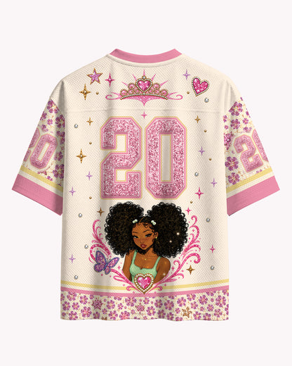 Black Girl Magic Football Jersey – Black Women Empowerment Graphic Sportswear