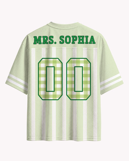 Black Teacher Graphic Shirt – Colorful Retro School Jersey